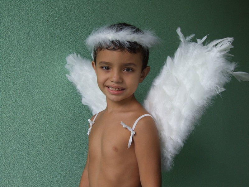 Asa Anjo Preto Fantasia Cursino - Asinha de Anjo Fantasia