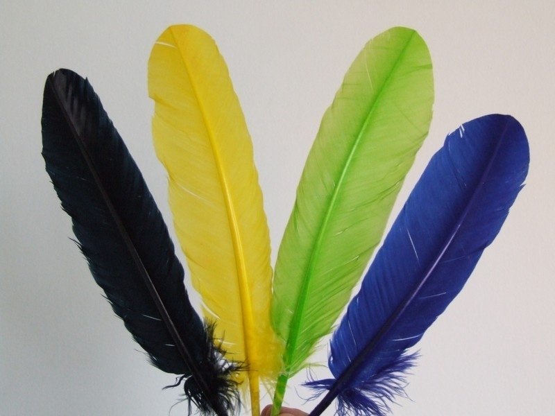 Pacotes de Penas Coloridas para Artesanato Pari - Estola de Penas para Casamento